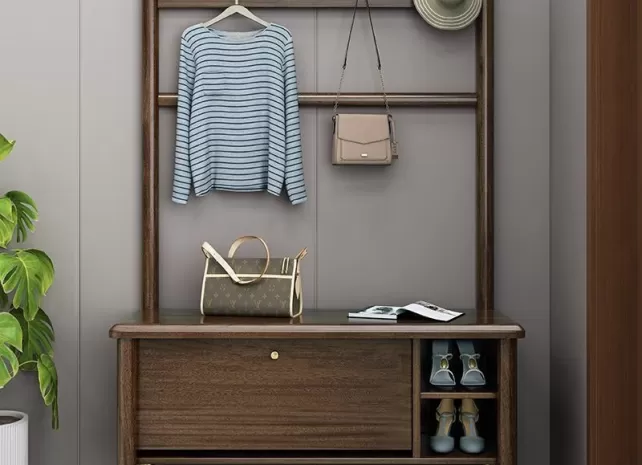 Tủ giày kết hợp với giá treo đồ thông minh Tủ giày kết hợp với giá treo đồ thông minh